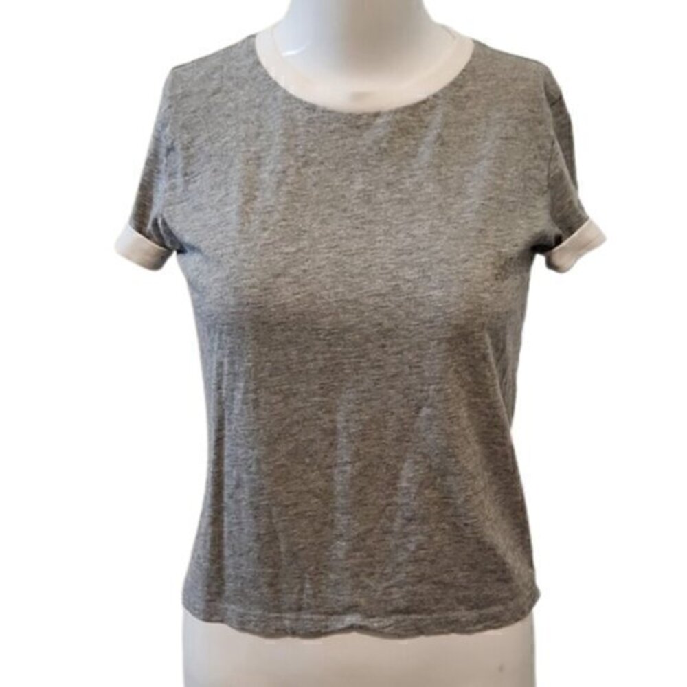 [Forever 21] Gray & White top - Size XL (Girl)